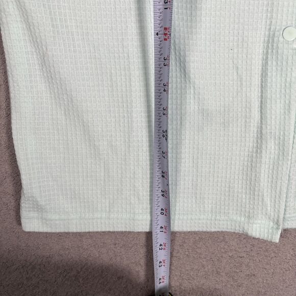 Adonna Sleepwear Nightgown Muumuu Women’s Size M Waffle Knit Teal House Dress - Picture 9 of 14